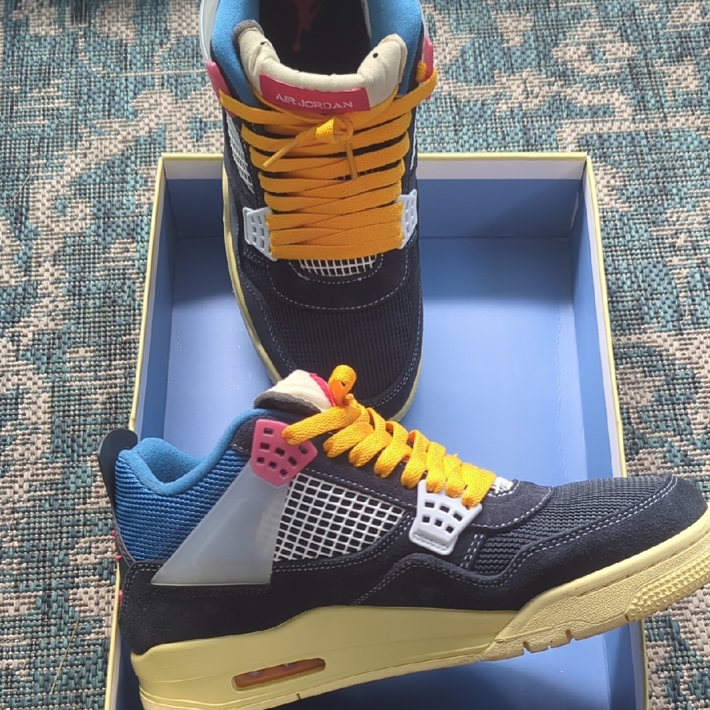 Jordan Sneakers - Black, Blue, Yellow, Pink